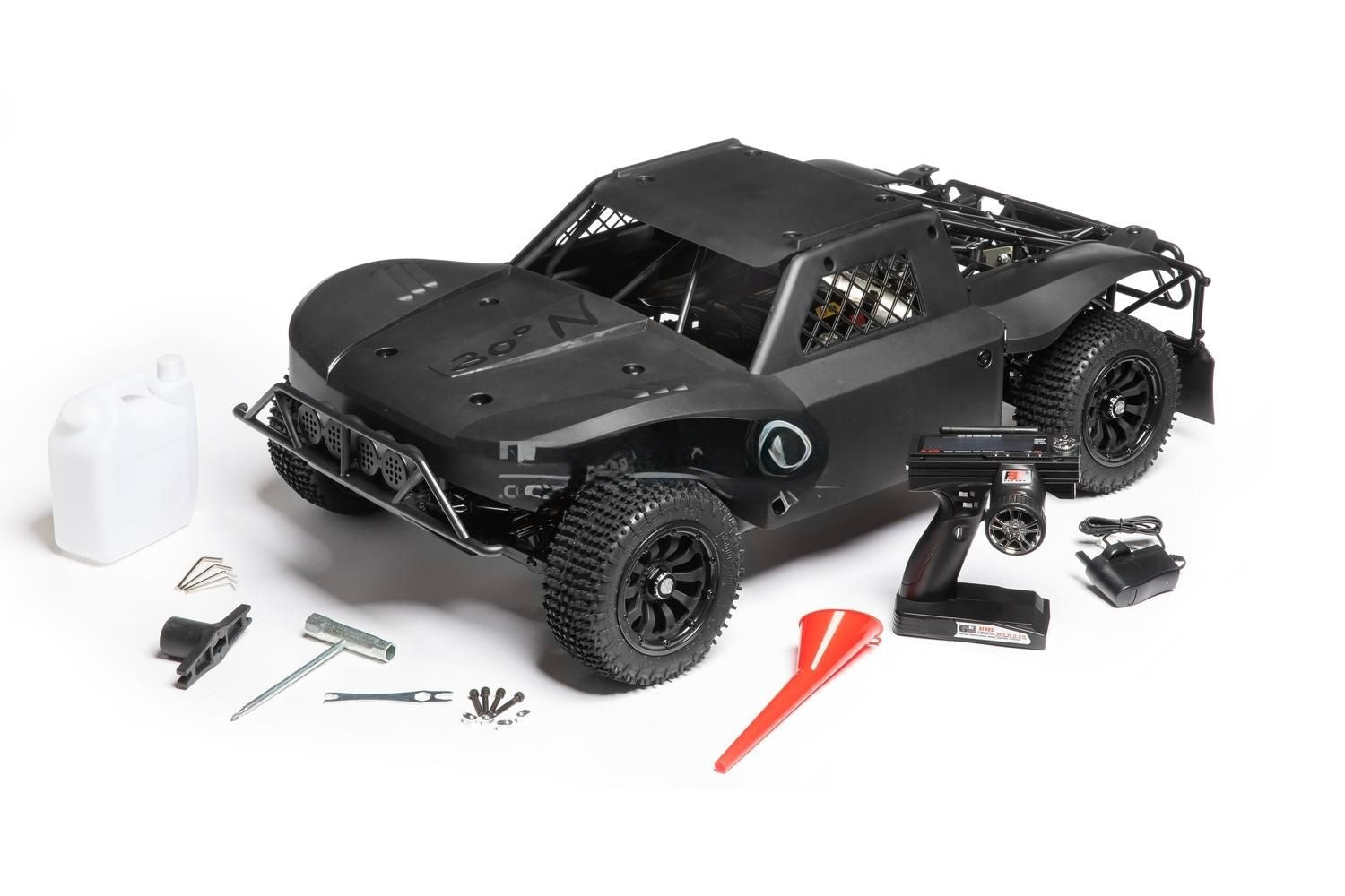 Front view of the 30 Degree North Truck 2.0 1/5 scale RC in Black