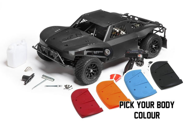 Front view of the 30 Degree North Truck 2.0 1/5 scale RC in Black Alloy