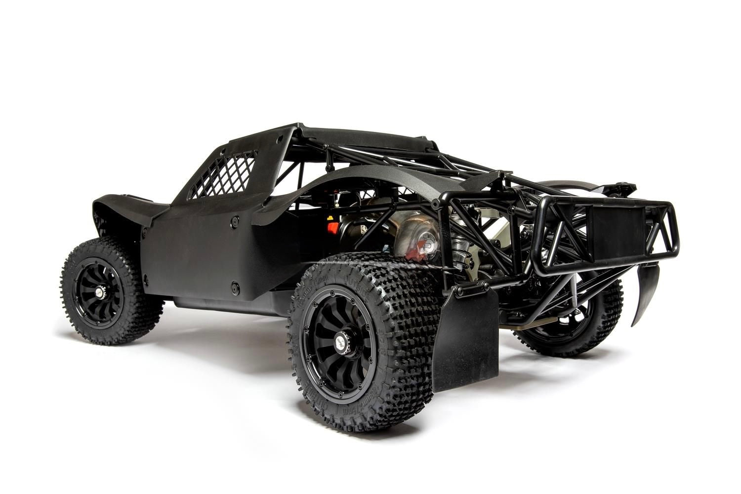 Rear view of the 30 Degree North Truck 2.0 1/5 scale RC in Black Alloy