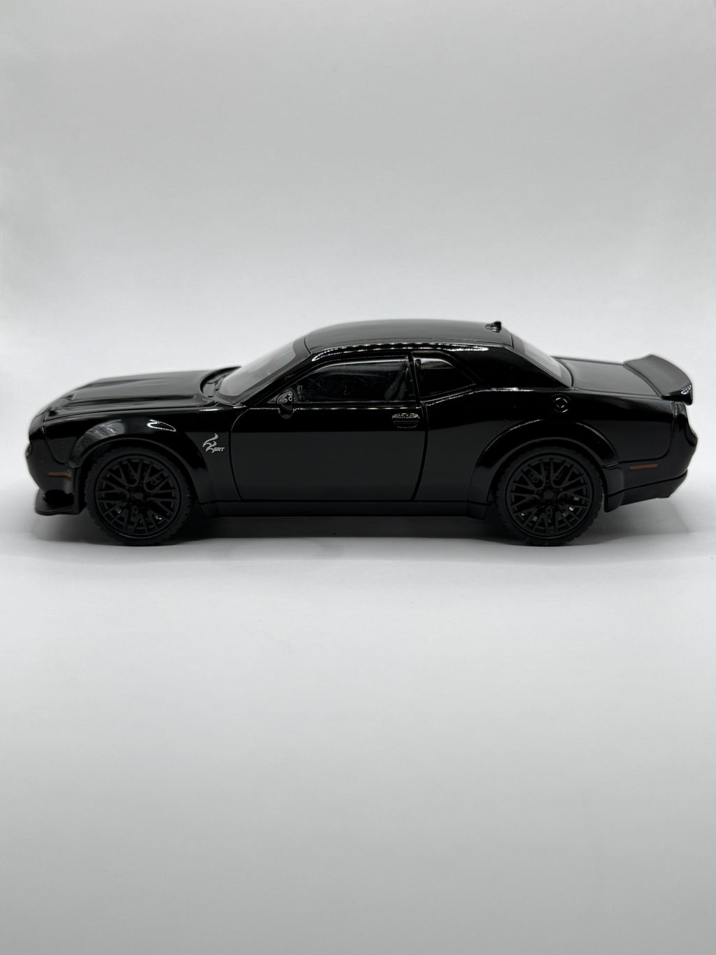 Licensed 1:32 Dodge Challenger SRT Hellcat Diecast Model - Gloss Black