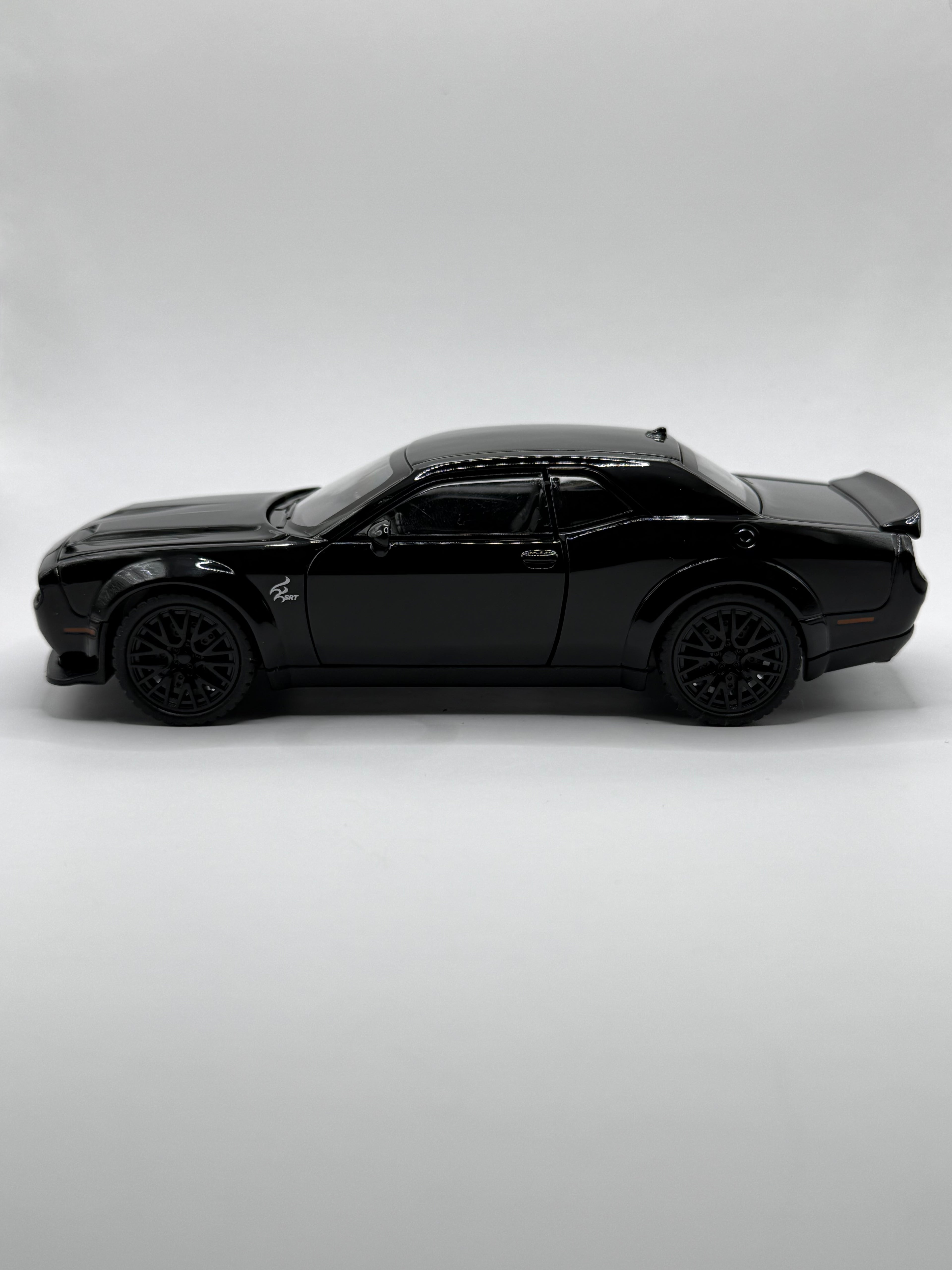 Licensed 1:32 Dodge Challenger SRT Hellcat Diecast Model - Gloss Black