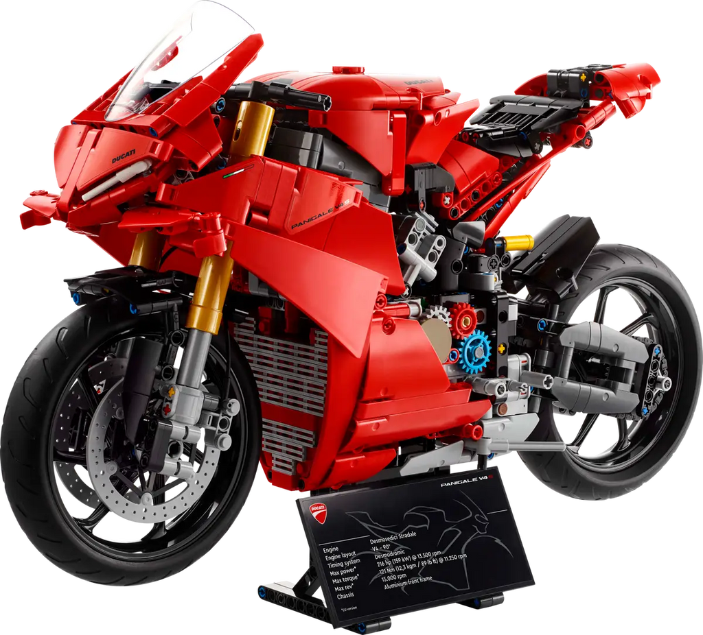 LEGO Technic Ducati Panigale V4 S 1:4 scale model side view