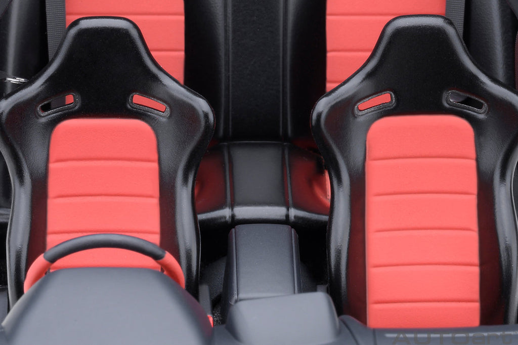 Interior dashboard view of 1/18 Nissan Skyline R34
