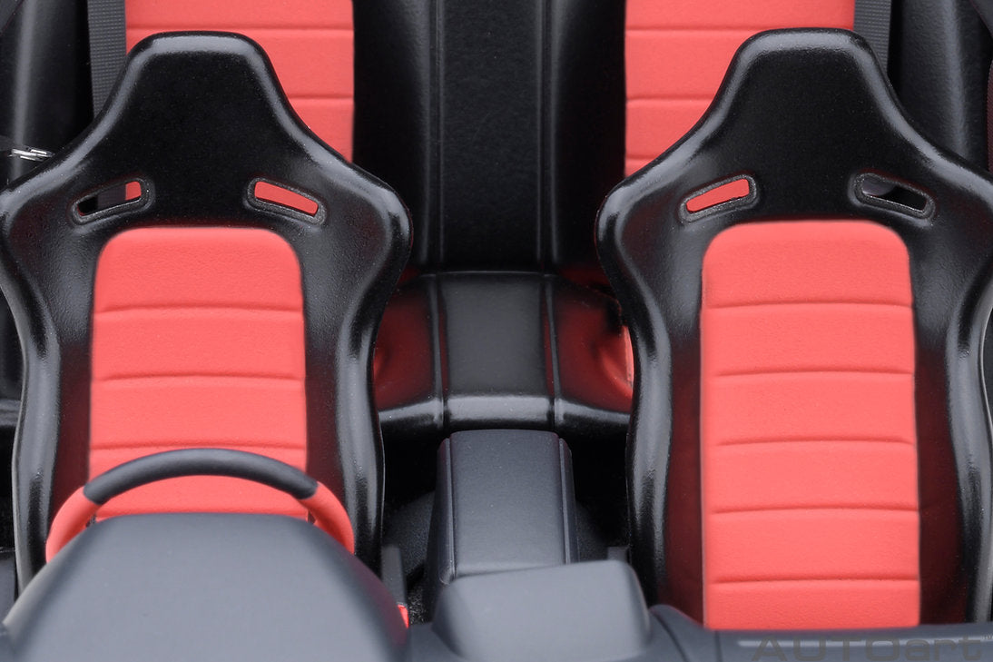 Interior dashboard view of 1/18 Nissan Skyline R34
