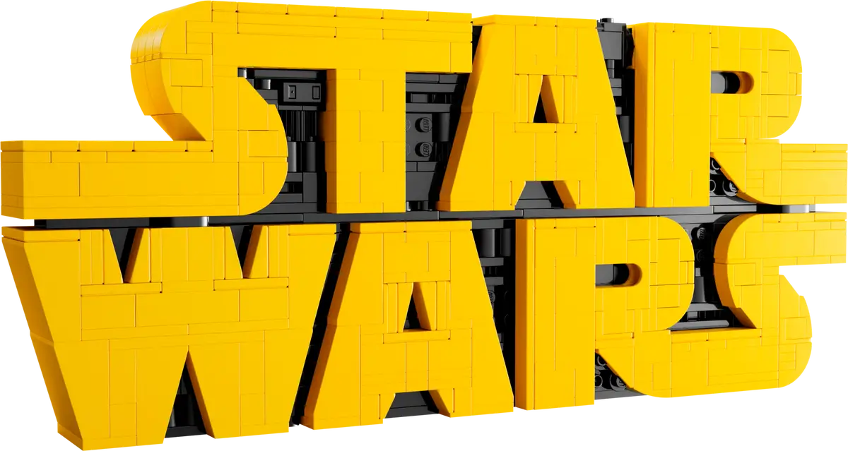 LEGO Star Wars Logo set 75407 iconic yellow brick letters