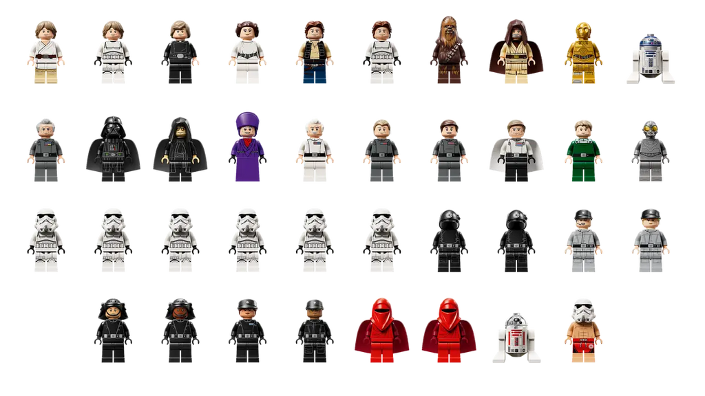 38 minifigures included in LEGO set 75419