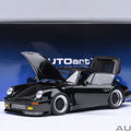AUTOart 1/18 Porsche 911 930 Turbo diecast model in Midnight Black side profile