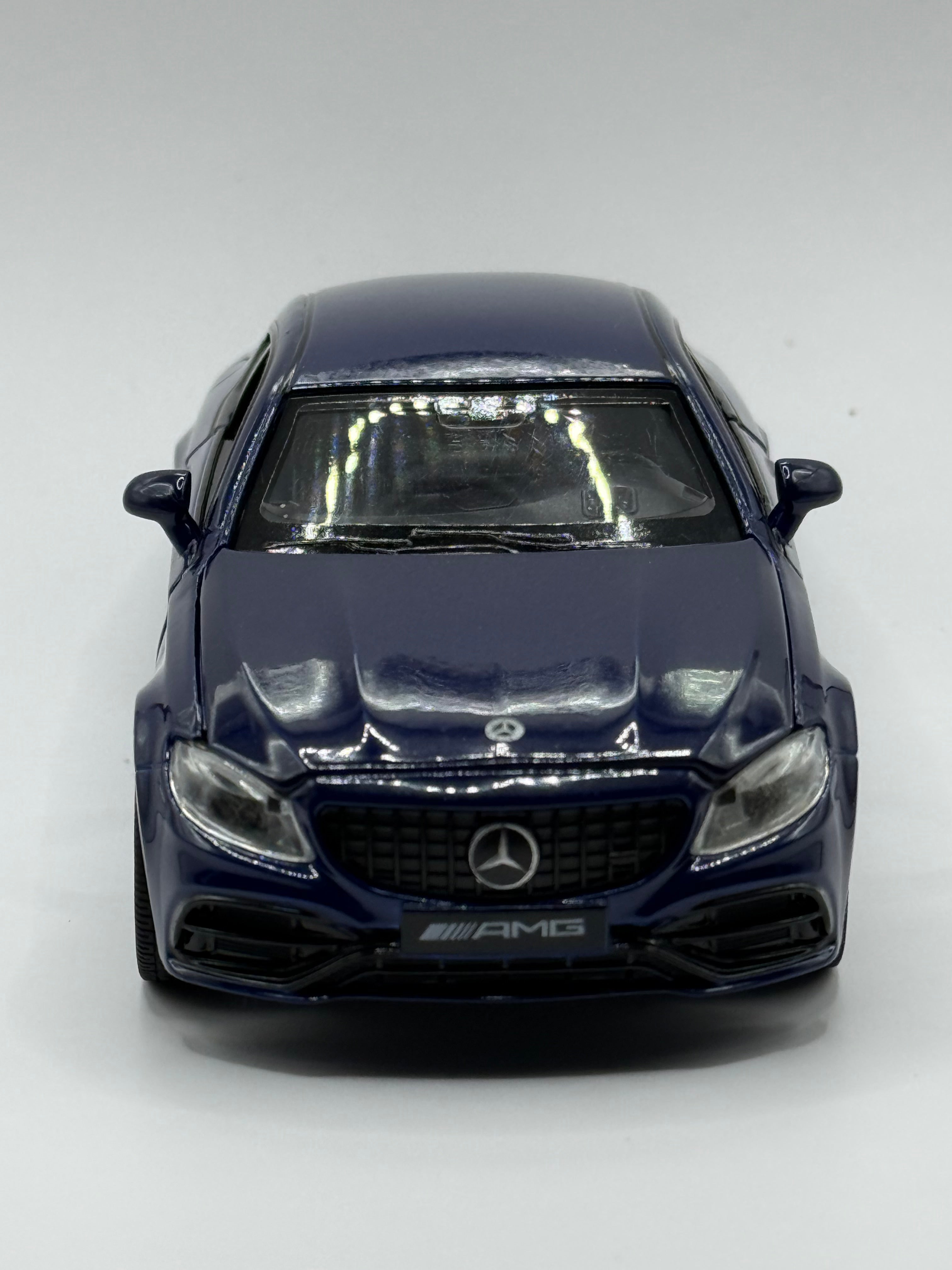 Licensed 1:32 Mercedes-Benz AMG C63S Blue Diecast Model Car