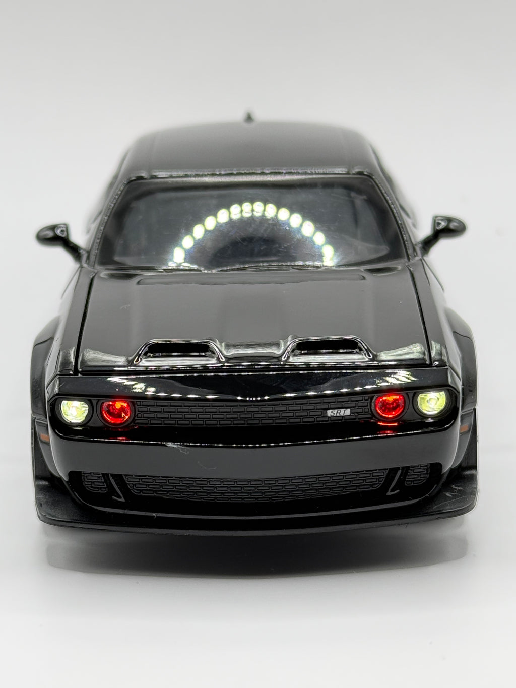 Licensed 1:32 Dodge Challenger SRT Hellcat Diecast Model - Gloss Black