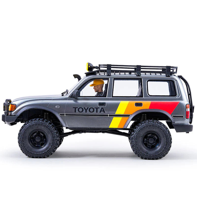1:10 scale FMS LC80 remote control rock crawler side profile