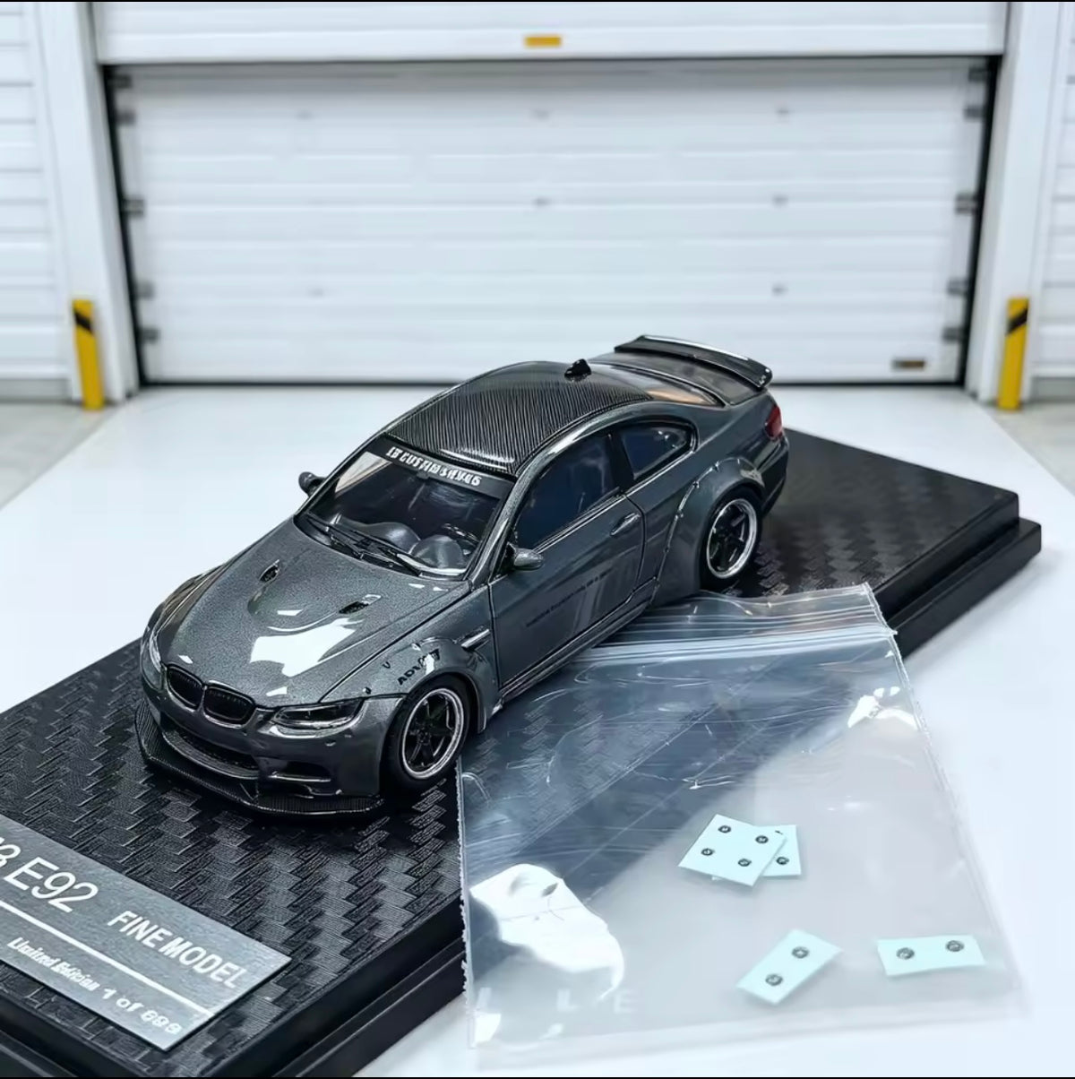1/64 scale BMW M3 E92 diecast model car black