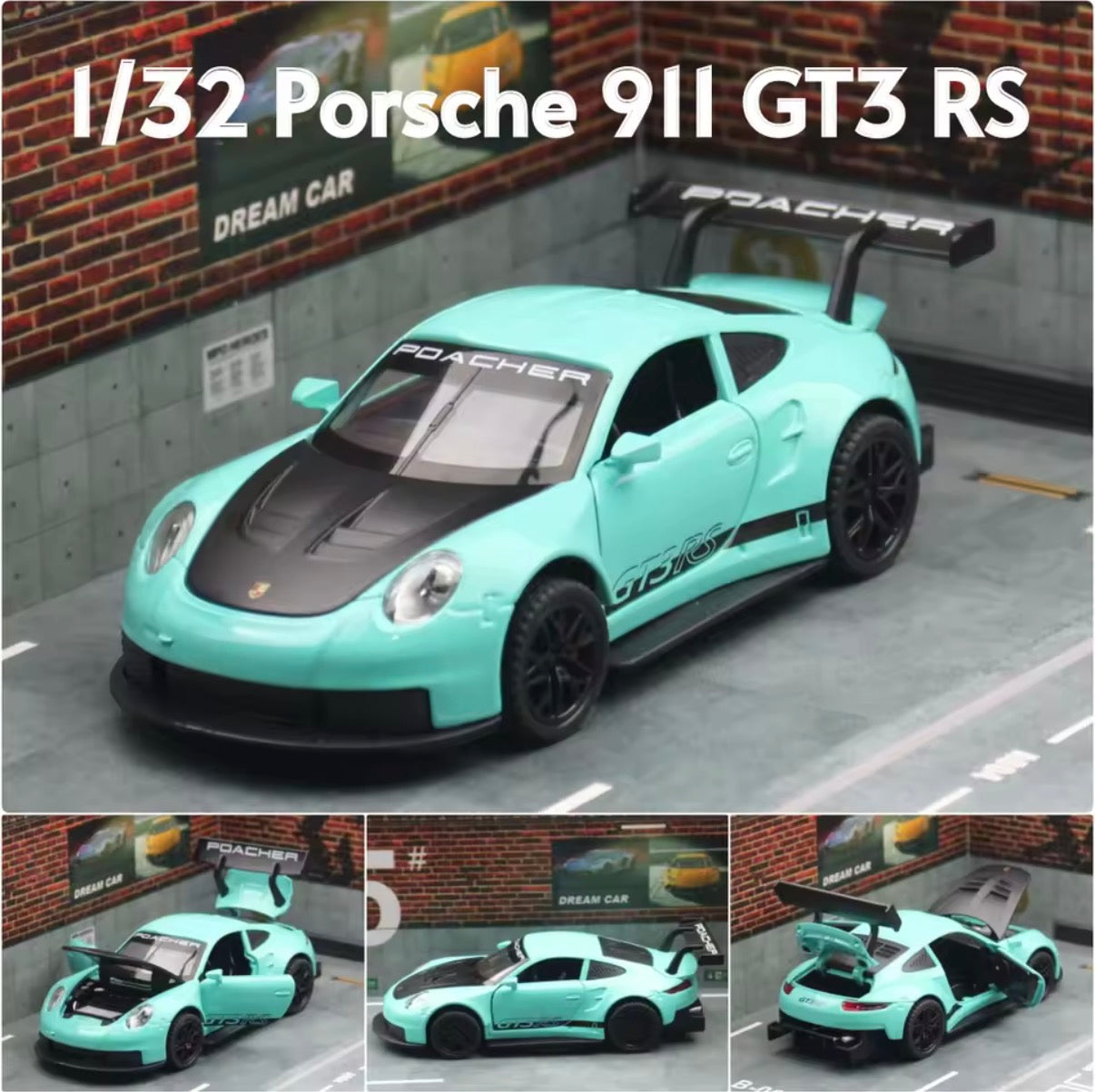 1:32 scale Porsche 911 GT3 RS 992 diecast model