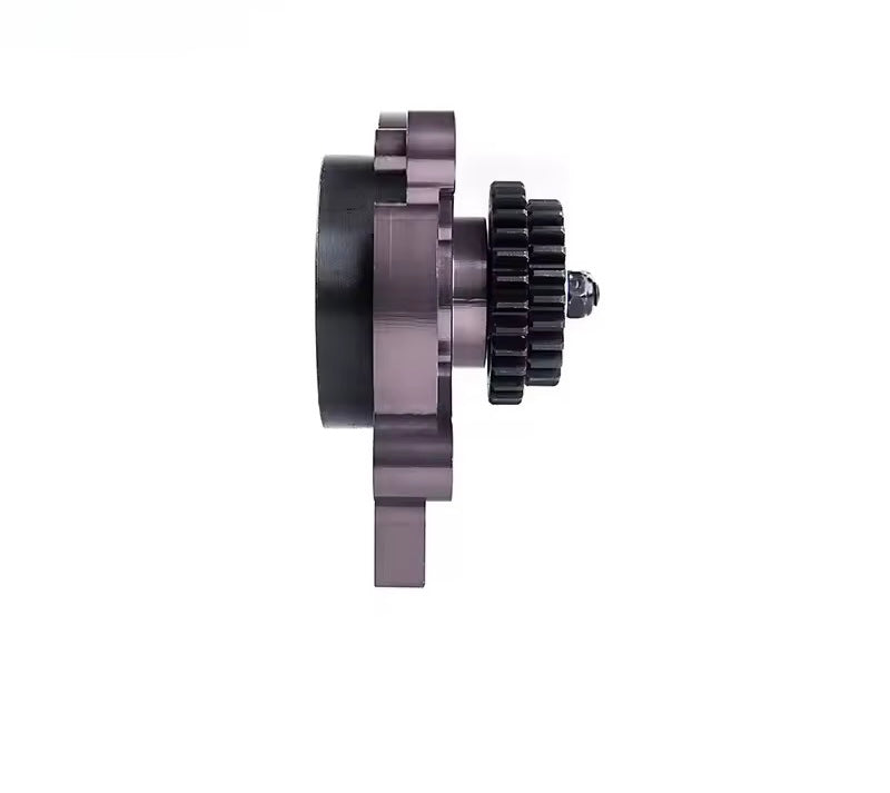 Close up of adjustable shift mechanism on MCD XR5 transmission