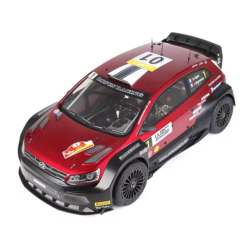 Rovan RF5 1/5 scale petrol RC rally car side view