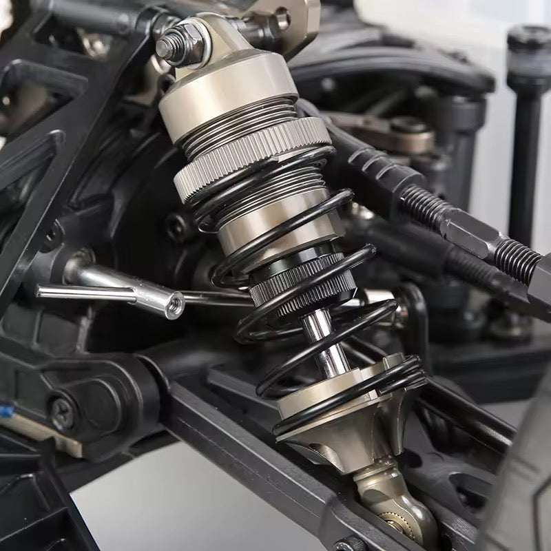 Rovan RF5 exhaust pipe and big bore shocks