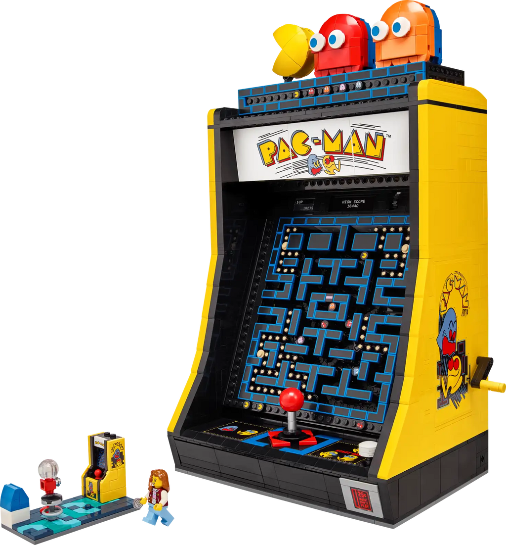LEGO Icons PAC-MAN Arcade machine set 10323 yellow cabinet