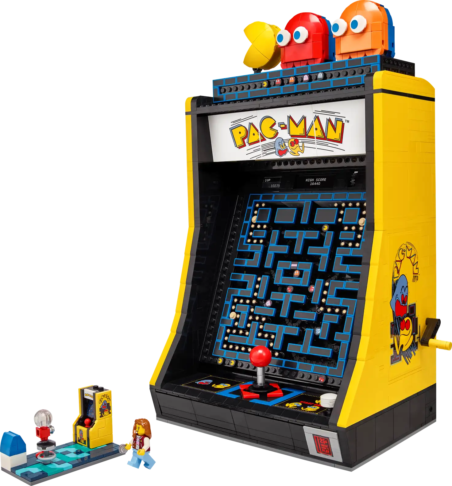 LEGO Icons PAC-MAN Arcade machine set 10323 yellow cabinet
