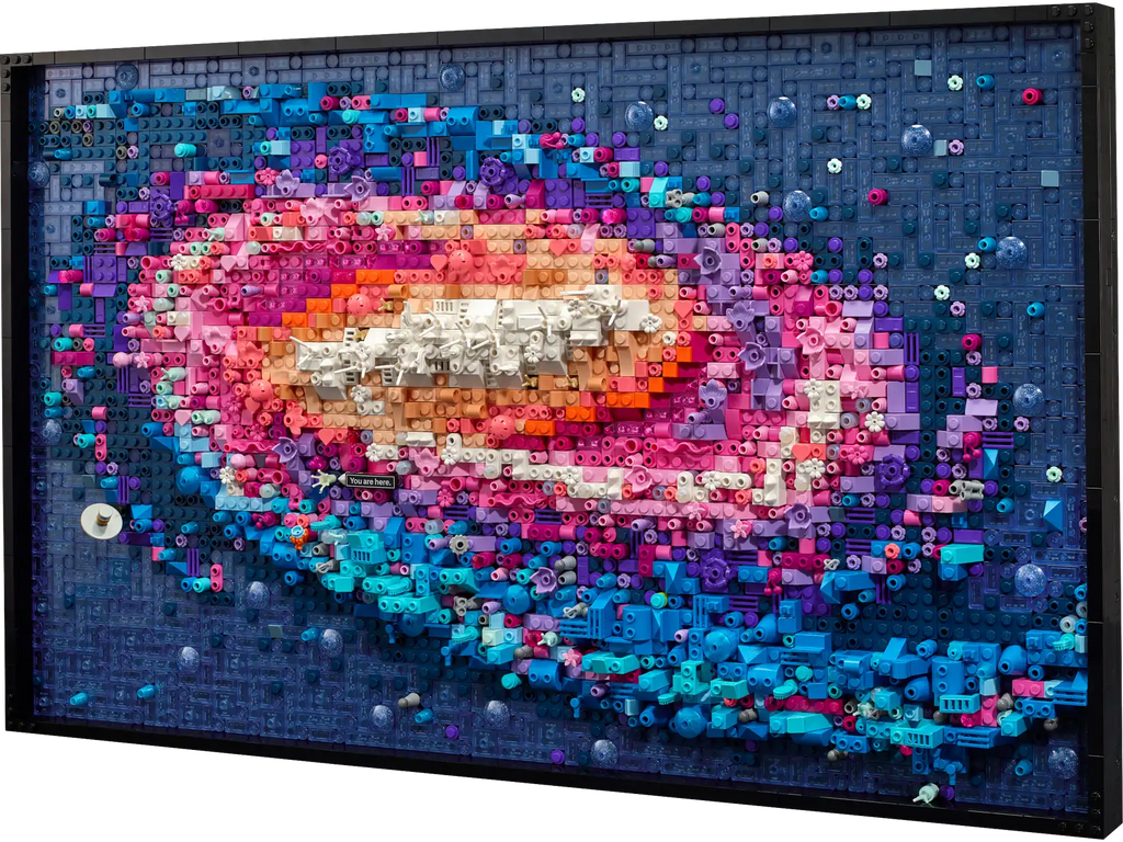 LEGO Art Milky Way Galaxy 31212 Box and Completed Wall Art