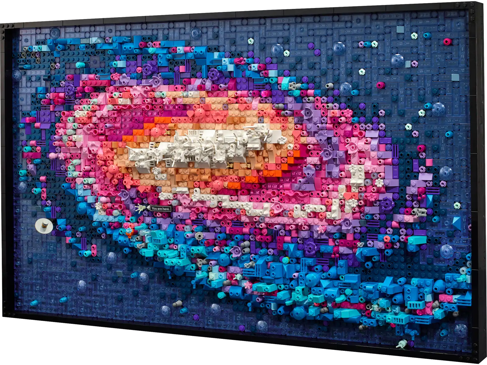LEGO Art Milky Way Galaxy 31212 Box and Completed Wall Art