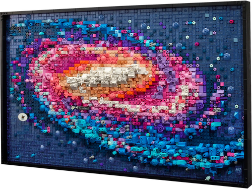 LEGO Art Milky Way Galaxy 31212 Box and Completed Wall Art