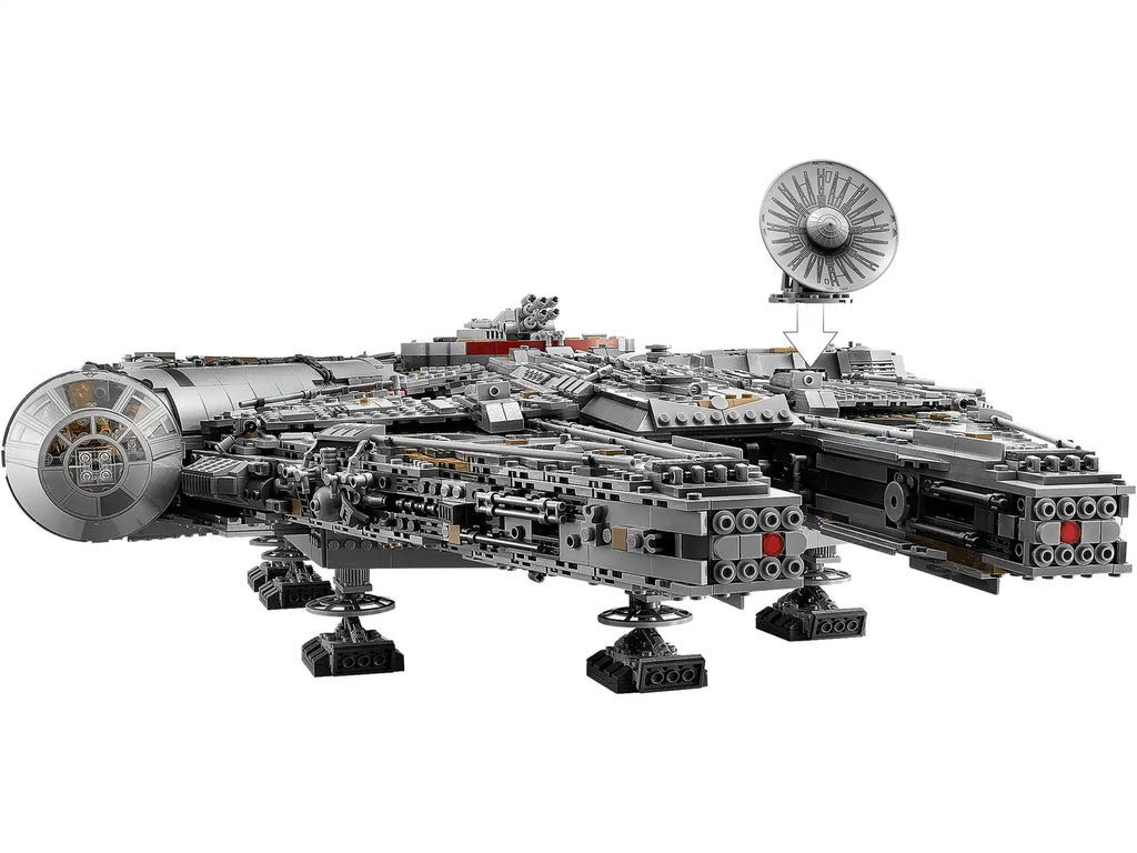 LEGO Star Wars UCS Millennium Falcon 75192 on stand