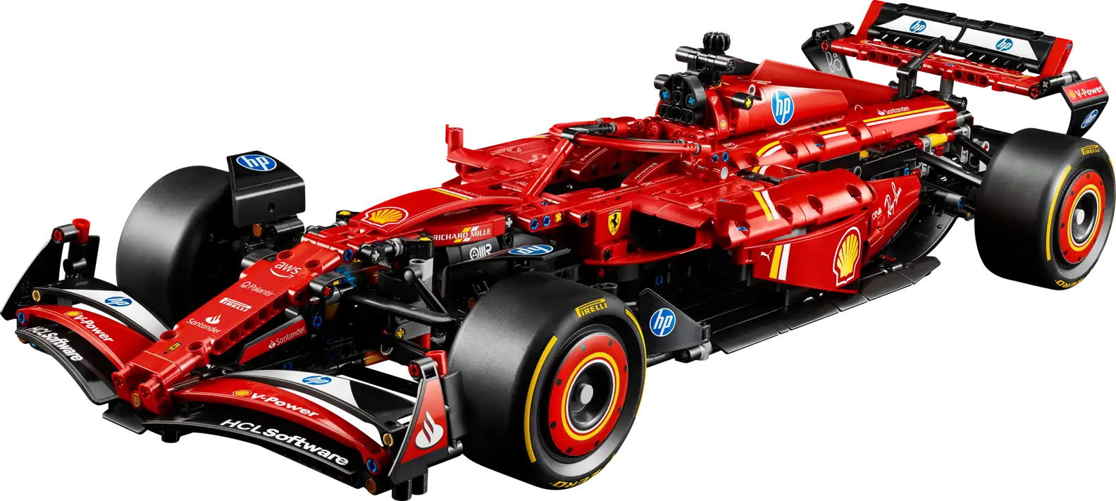 LEGO Technic Ferrari SF-24 F1 car set 42207 side view