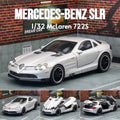 1:32 scale Mercedes-Benz SLR McLaren 722S diecast model in silver