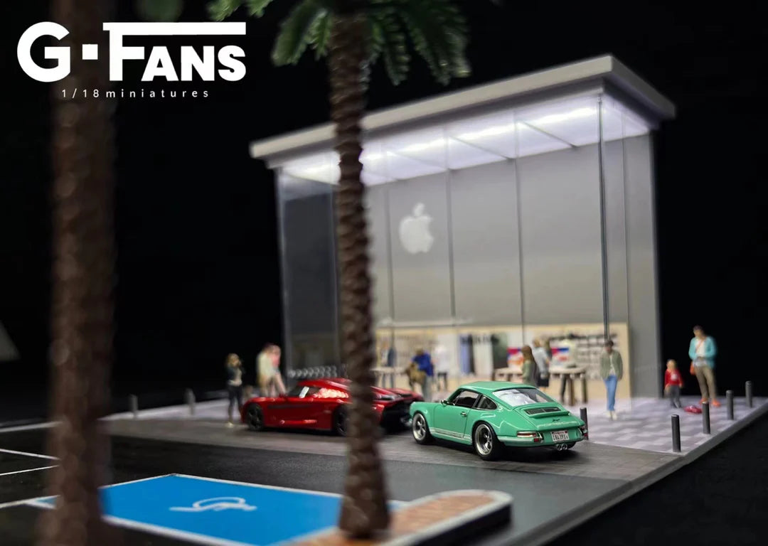 1:64 Scale Apple Store Diorama & Parking Lot (G-FANS 710032)