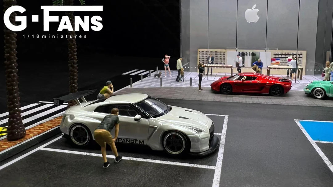 1:64 Scale Apple Store Diorama & Parking Lot (G-FANS 710032)