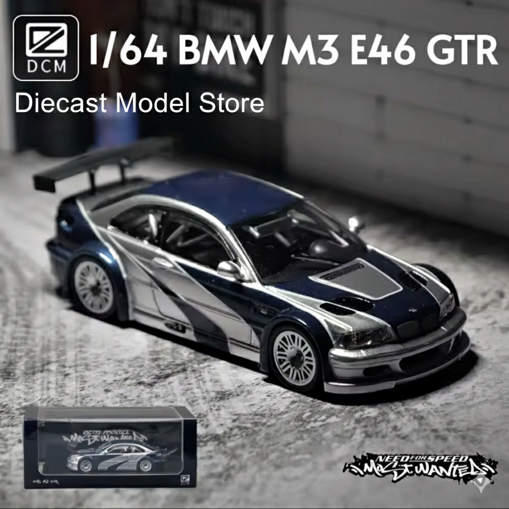 1:64 scale BMW M3 GTR NFS Most Wanted edition side view