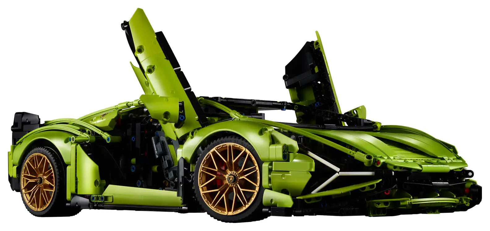 LEGO Technic Lamborghini Sián FKP 37 lime green supercar model