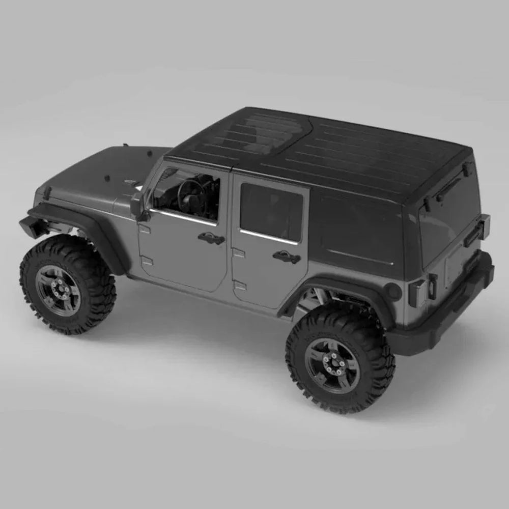 Capo CUB2 1/18 Scale All-Metal RC Crawler Kit side view