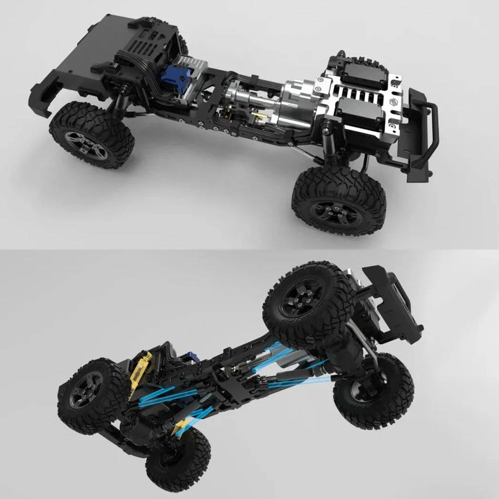Capo CUB2 1/18 All-Metal 4WD RC Crawler Kit – High-Precision Off-Road Model
