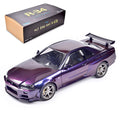 Capo Nissan Skyline GT-R R34 1/8 scale metal RC car side profile