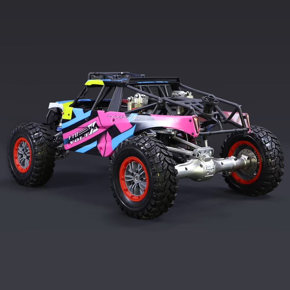 Solid rear axle 4-link suspension detail on FID Dragon Hammer