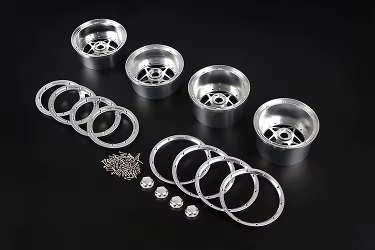 Full set of 4 billet metal wheels for MCD XR5 and XS5.