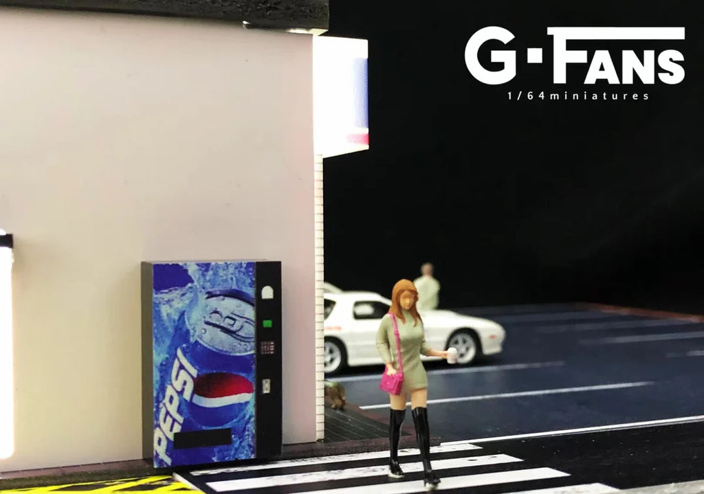 G-FANS 1:64 Lawson Store Diorama with LED Lighting & Parking Lot (Model 710024)