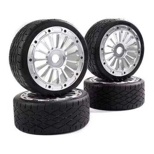 Side profile of polished aluminum RC wheel for MCD XR5