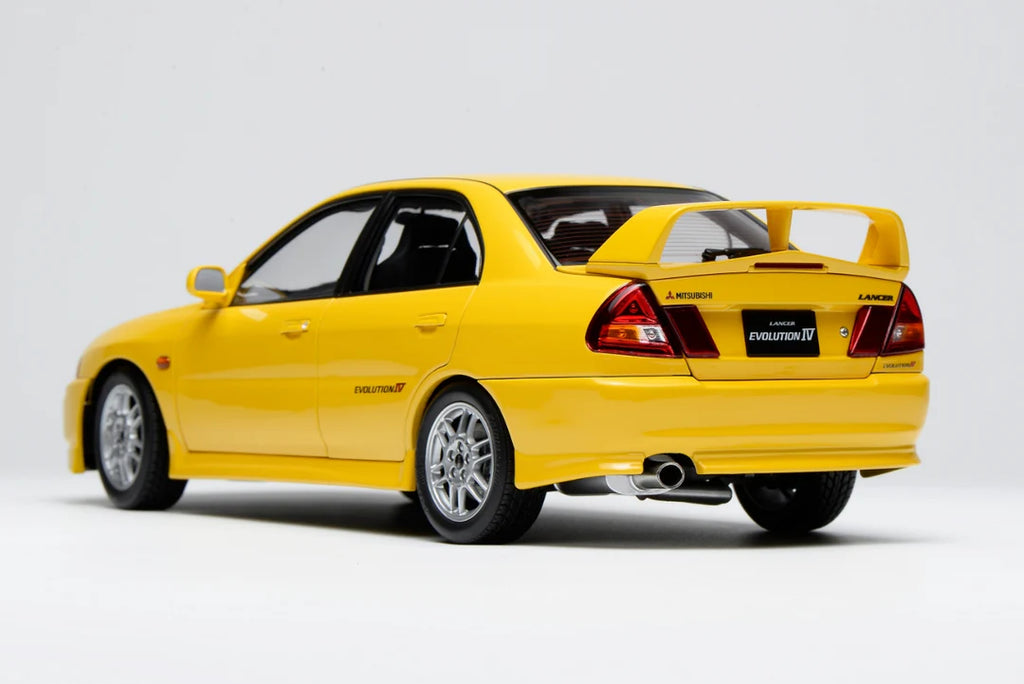 18 scale Mitsubishi Evo 4 diecast model rear wing and exhaust