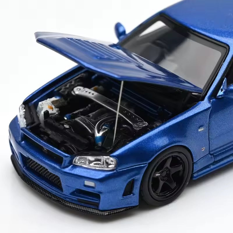 Close up of RB26 engine bay Motorhelix 1:64 model