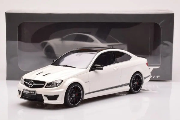 GT SPIRIT 1:18 SCALE RESIN MODEL MERCEDES BENZ C63 AMG W204 EDITION 507 - WHITE - GT899