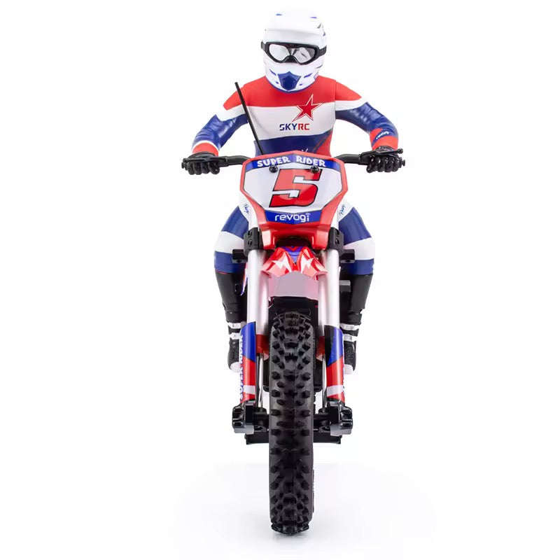 Front View 1/4 Scale SkyRC SR5 RC Motocross Dirtbike Red