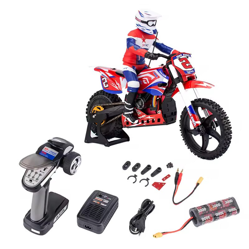 SkyRC SR5 SK700001-05 Brushless Motor Details, SkyRC SR5 1/4 scale RC Motorcycle rear wheel gyro ESS, SkyRC Super Rider SR5 RTR dirtbike with transmitter