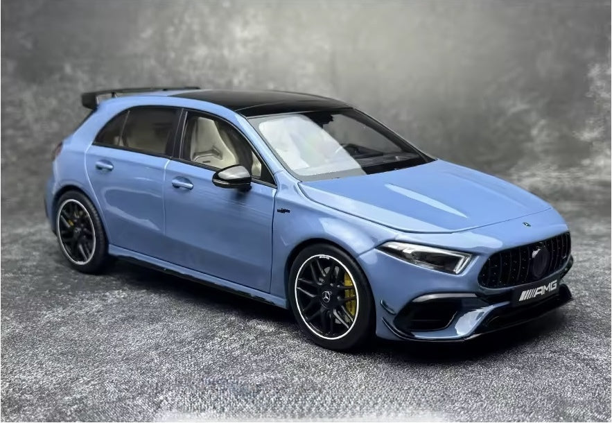1:18 scale Kiloworks Mercedes-Benz AMG A45S diecast model side view.